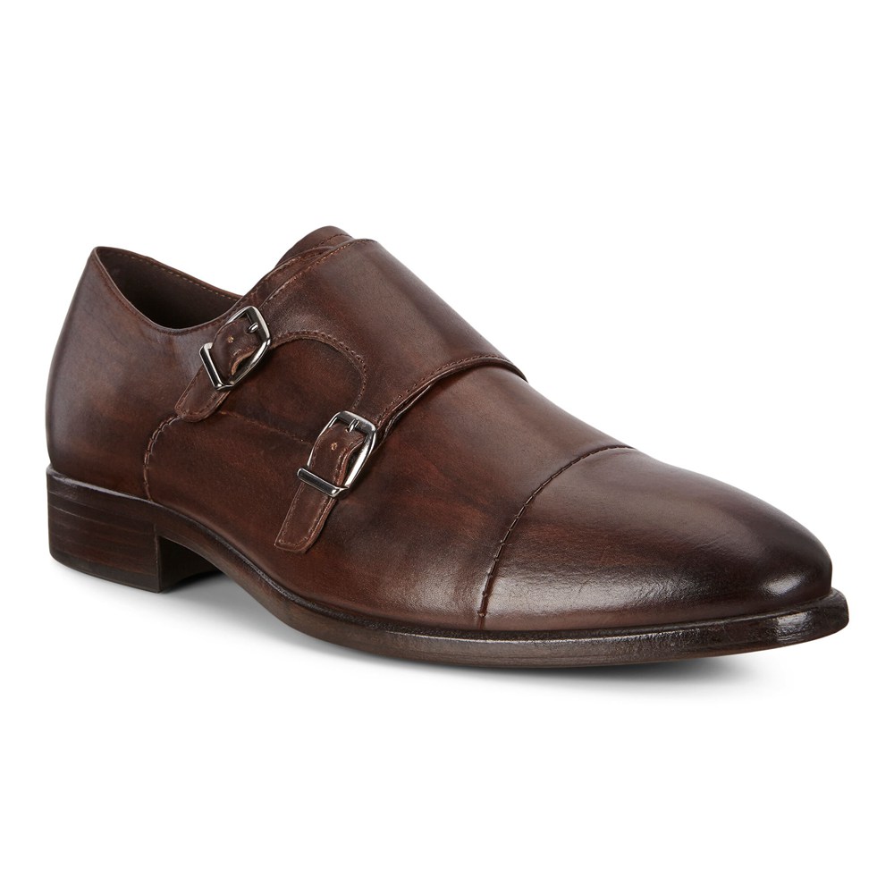 Zapatos De Vestir Hombre - ECCO Vitrus Mondial Double Monk Strap - Marrom - AOE682097